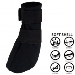 Botte de protection soft shell noir